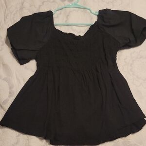 Elegant Black Women's Top
